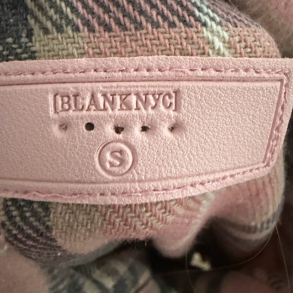 Blank NYC Pink Plaid Top in One And Only - Picture 6 of 8